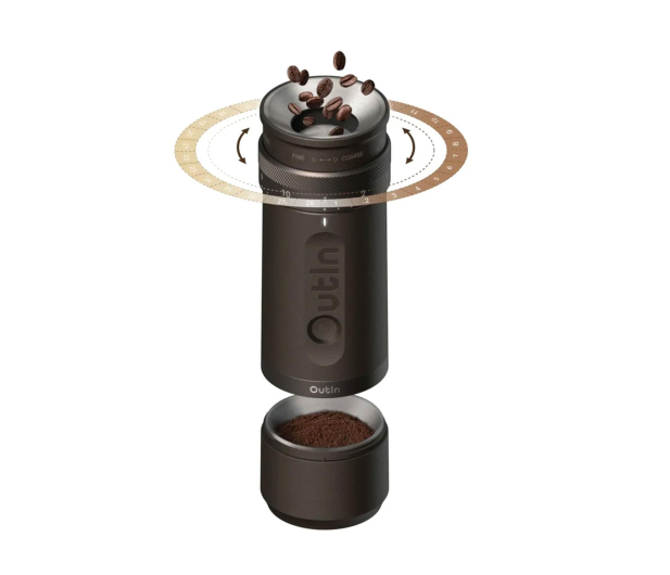 Outin Przenośny młynek do kawy FinoCoffee Brązowy - 1580592 - zdjęcie 7
